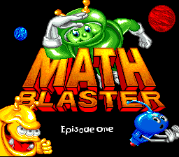 Math Blaster - Episode 1 Title Screen